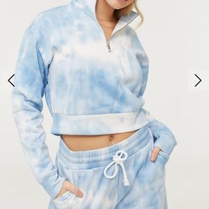 SET Ardene Tie-Dye Crop Top & Pants Small NWT